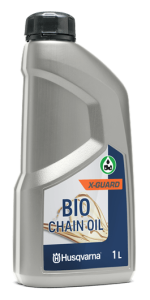 Husqvarnan X-GUARD Bio on huippuluokan teräketjuöljy, joka perustuu uusiutuviin raaka-aineisiin. X-GUARDia suositellaan ympärivuotiseksi ketjuöljyksi, jossa on huippuluokan voitelu ja tahmeus.